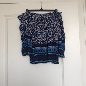 FLORAL OFF THE SHOULDER TOP